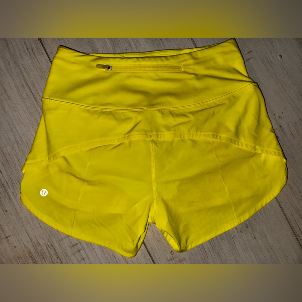 Lululemon Athletica Neon Yellow Shorts